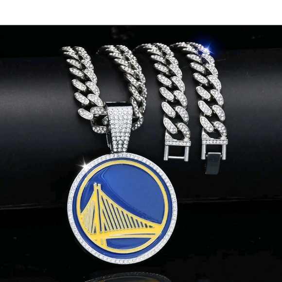 Golden State Warriors Iced Chain Necklace 20